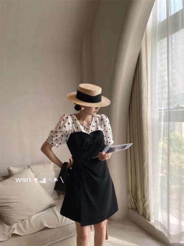 拼接连衣裙，女装连衣裙，DLI.DODO 豆豆