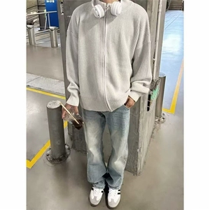 W8971-P53 网图现货 春季新款牛仔裤高街潮牌美式复古水洗直筒裤图片