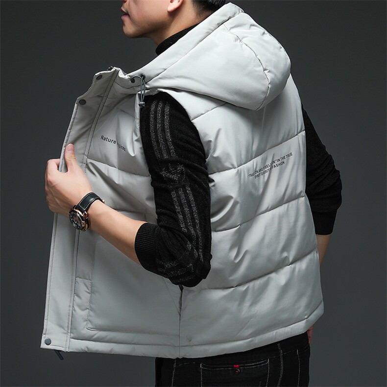 XS98810男式2021新款立领加棉背心无袖坎肩加厚马甲P118,男装棉衣,电商B360