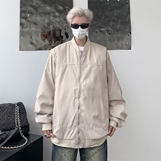 2023复古高街工装夹克潮男休闲棒球服春秋款情侣飞行外套HY161，男装夹克，星座1116A-1（原606A）