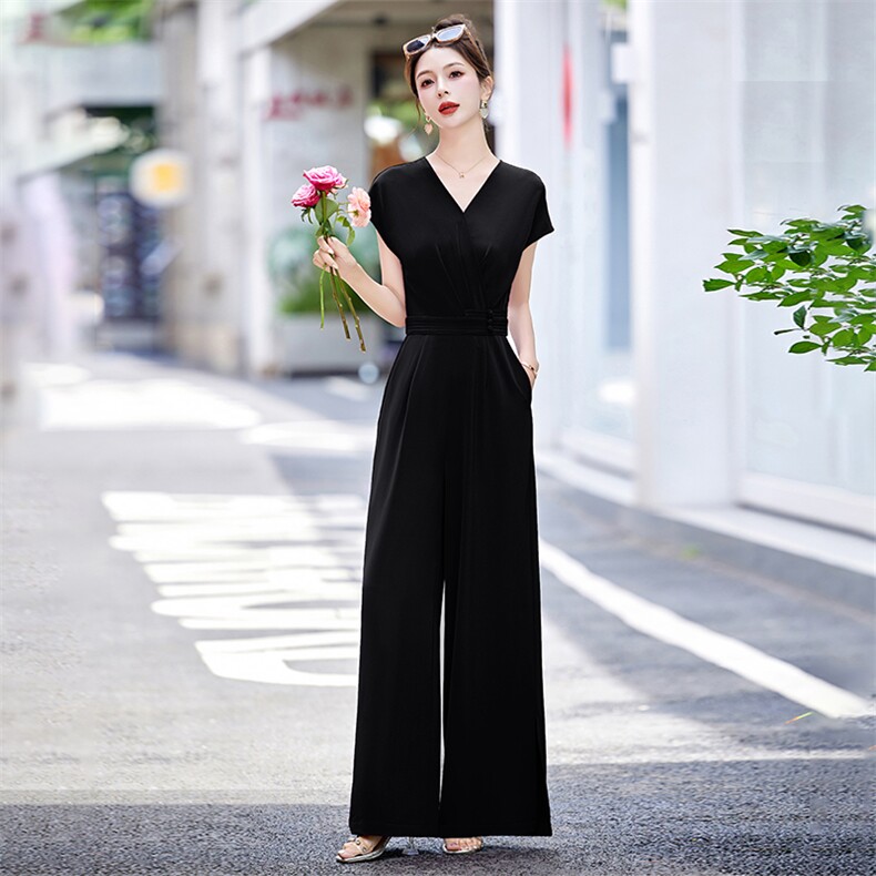 【喜妙】2025气质高级感通勤短袖收腰绑带修身紫色连衣裙女D1305,女装连体裤,布芭啦
