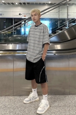 B221美式ins高街暗黑小众拉链休闲短裤五分裤LK23058-P55控78，男装休闲裤，电商B221