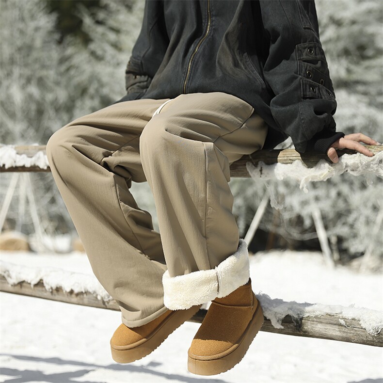 冬季加绒加厚羊羔毛防水棉裤XZ604-K142JR-特P45控88，男装棉裤，星座604