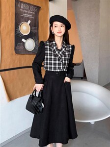 秋季时尚连衣裙图片