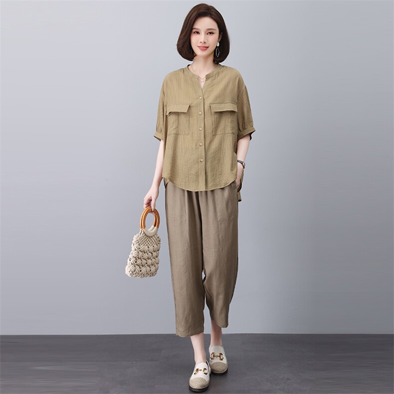 时尚休闲女装套装宽松显瘦两件套夏季必备舒适穿搭,女装套装/套裙,悦见她