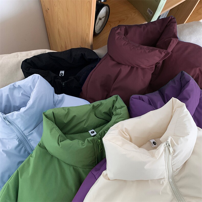 90羽绒服冬季加厚保暖立领短款宽松白鸭绒外套 A436-0021-P180图片