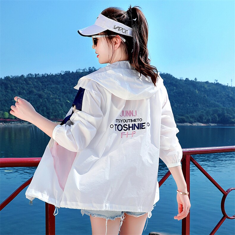 防晒衣女夏2022年新款女款夏季薄款外套户外透气百搭防晒服衫，女装防晒衣，浙宝281