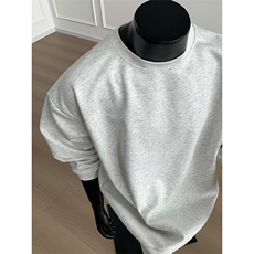 基础纯色圆领套头卫衣简约设计感上衣情侣款W4691-特价P25，男装卫衣，电商A007