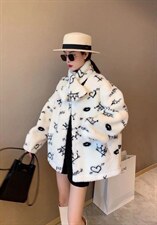 围脖字母款皮毛一体外套，其它，贝依维娅