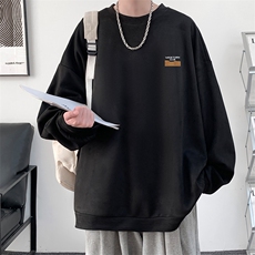 麂皮绒卫衣男大码重磅长袖t恤男JW81350-P35，男装卫衣，电商A040