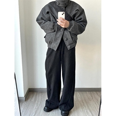 【有货】R3001CC-特P110加厚毛呢外套男设计感立领呢子夹克，男装夹克，星座1007（原301D）