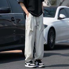 宽松纯色男运动工装裤户外潮流长裤痞帅束脚春夏秋休闲裤k05/P38，男装休闲裤，星座506
