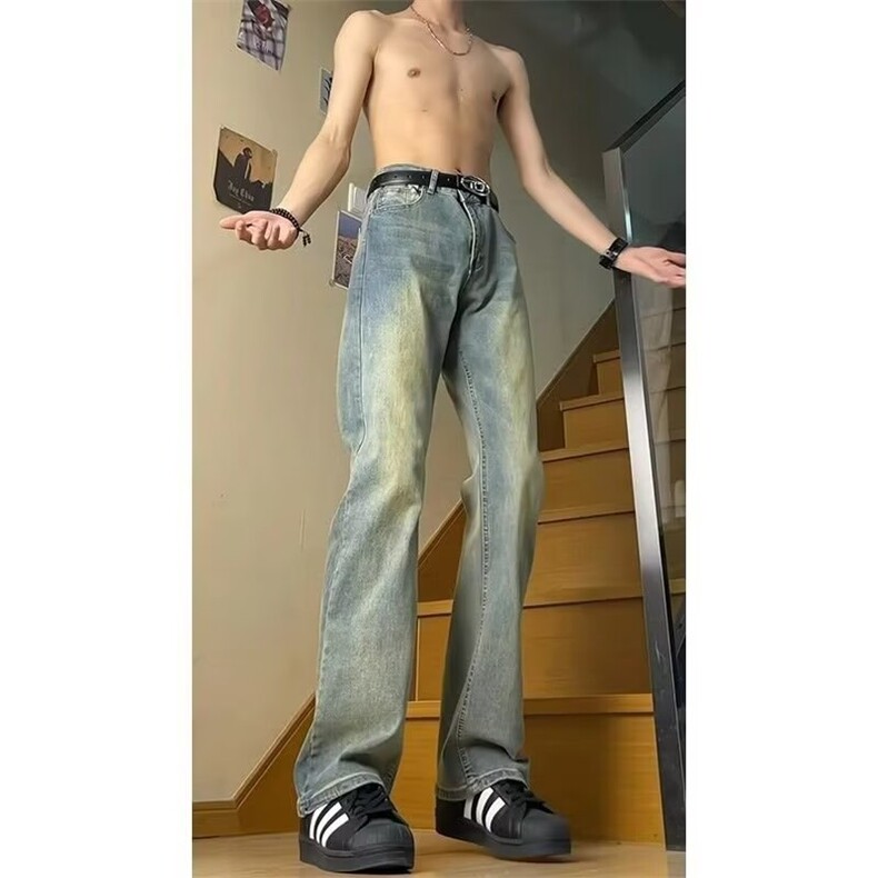 牛仔裤男士修身直筒弹力2026夏季薄款休闲裤潮牌长裤子男,男装牛仔裤,星座218-1（原230）