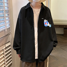 控58加厚加绒衬衫男大码长袖衬衣男外套HC79262-P38加绒款-P48，男装衬衫，电商A040