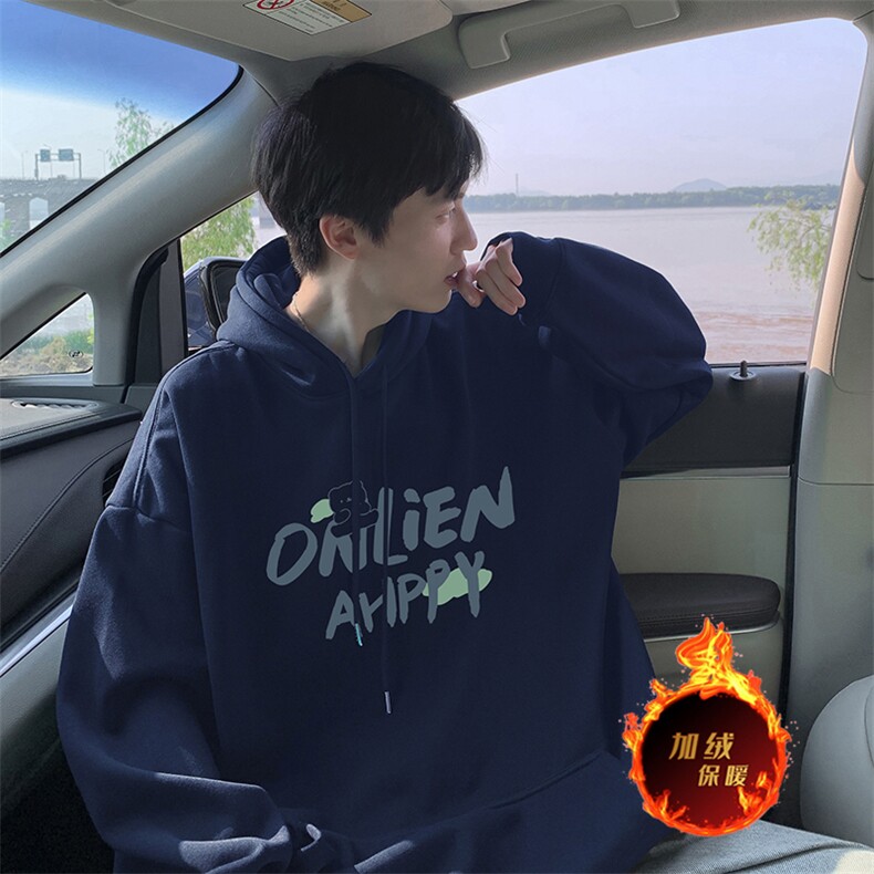 抖音得物供货可提供视频秋冬重磅美式宽松连帽卫衣DL2250,男装卫衣,电商A486