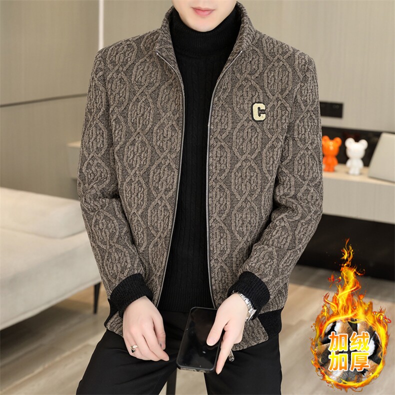 冬季时尚潮流男士短款立领夹克毛呢大衣外套D99P145控238，男装毛呢大衣，电商B226