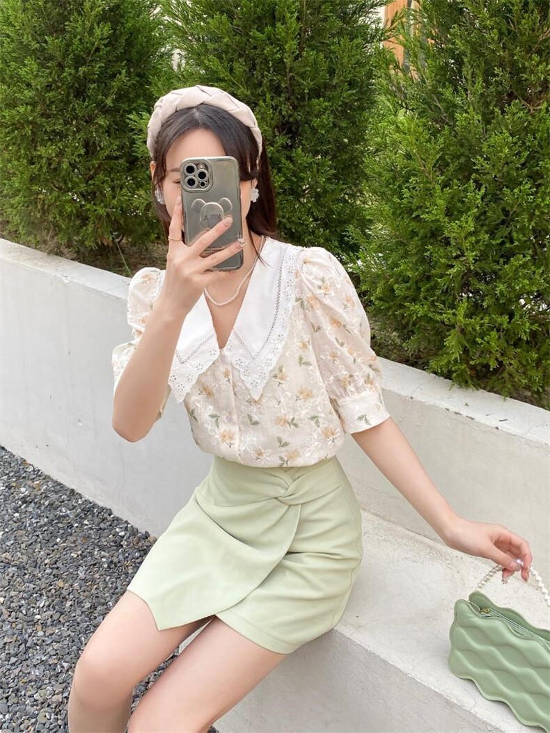 夏季钩花小衫，其它，咔绣