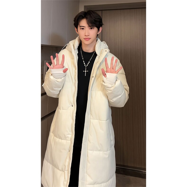 三防连帽中长款棉服男工装保暖加厚户外棉衣M8804（棉衣）特P75图片
