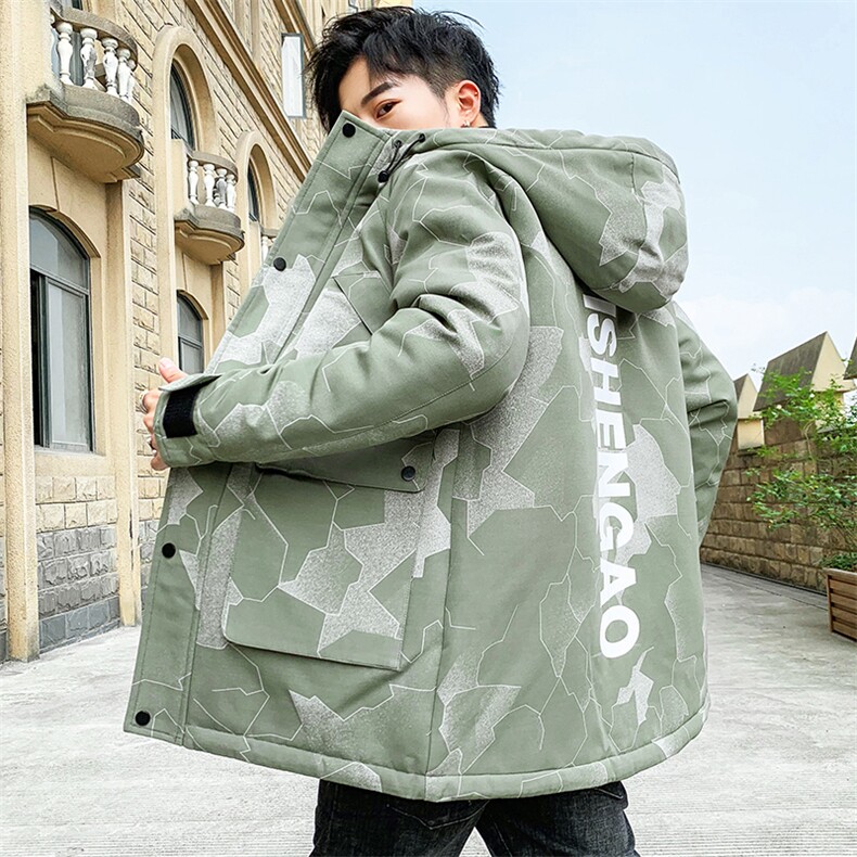 男士休闲连帽加厚保暖棉衣外套棉服棉袄冬季防寒开衫男装M993,男装棉衣,电商B226-2（原B217-2）