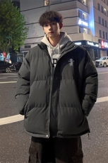 外景冬季加厚面包服男青年宽松保暖棉衣无帽立领外套MF00432/P90，男装棉衣，电商B316