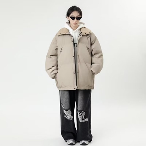 棉服男韩版潮流高街帅气女2024冬季新款ins加厚保暖外套MF021-P83图片