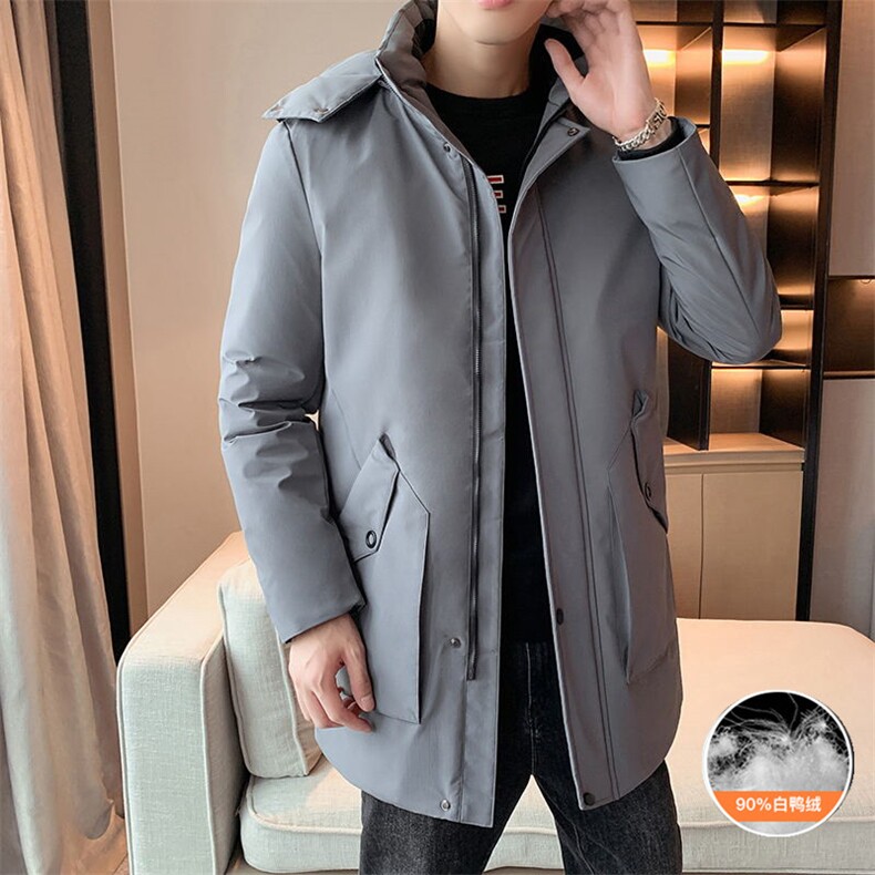 主推 90%白鸭绒M-8XL大码中长羽绒服 109-2199-P205图片