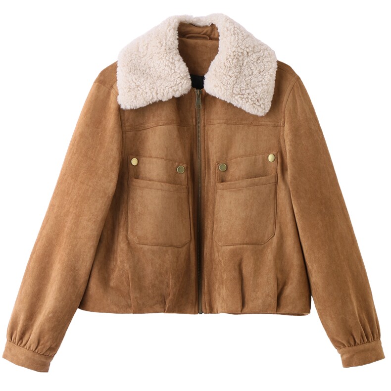 （现货）XBL新款2025年冬季短款羽绒服派克服保暖90白鸭绒1026,女装毛呢外套,欣贝拉