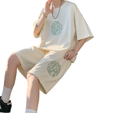 量大优供视频菠萝格套装刺绣短袖短裤男大码M-5XTZ27-特P48，男装牛仔裤，电商B325