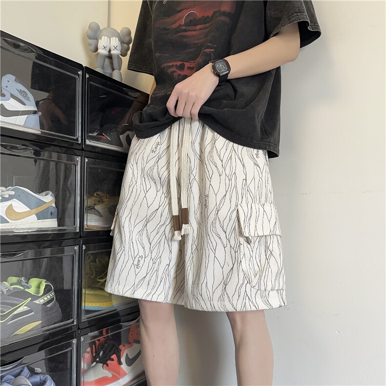 抖音品质冰丝短裤男款夏季2025新款潮牌裤D2503*P35控58,男装牛仔裤,星座227-1