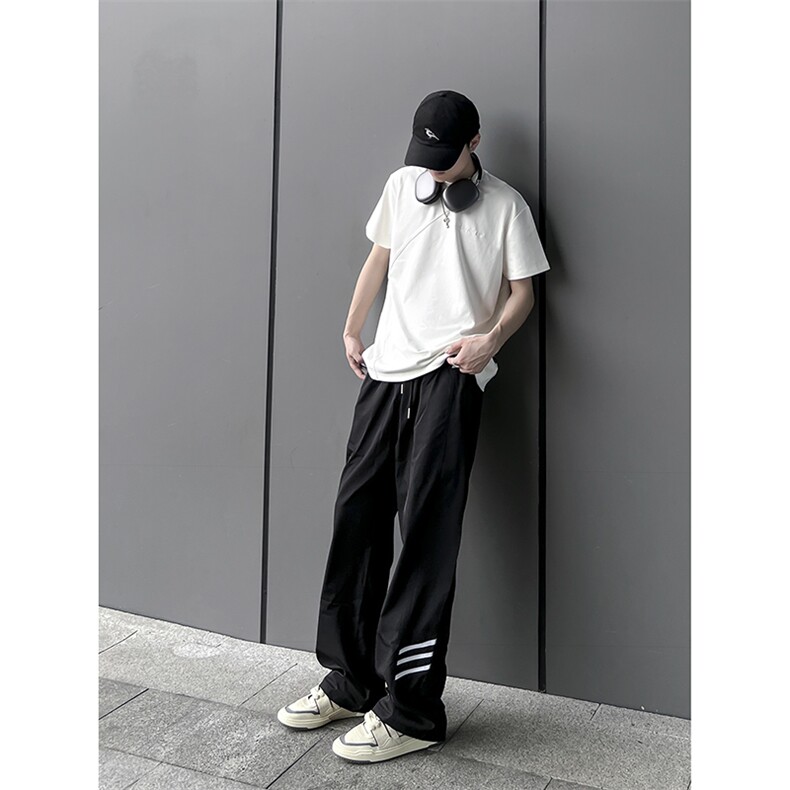 B221美式ins街头hiphop休闲情侣宽松运动裤子LK23117-P60控78,男装休闲裤,电商B221