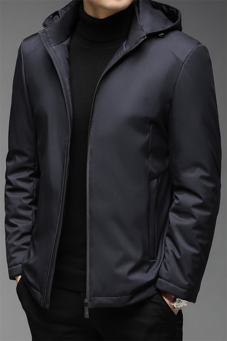 2023秋冬装加厚中年男士棉服中年爸爸装棉衣男中长款HPN8355-P200图片