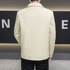 春季夹克男高品质翻领外套型男商务休闲百搭青年外套男N2610-P87图片