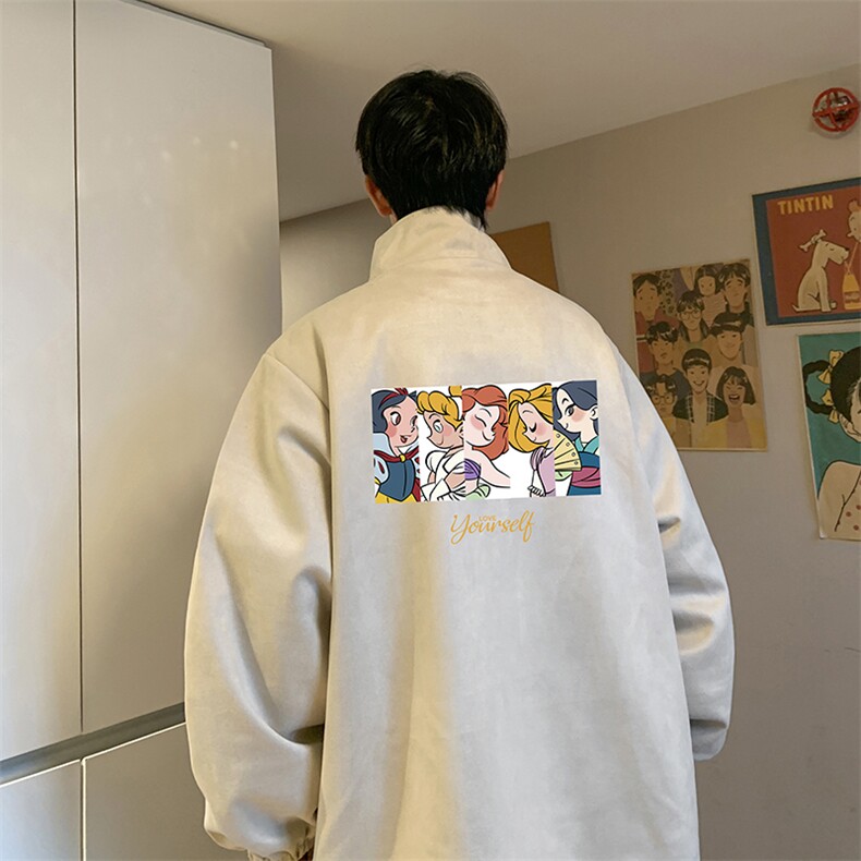 麂皮绒夹克男大码立领褂子外套JK85396-P68加绒款-P78,男装夹克,电商A040