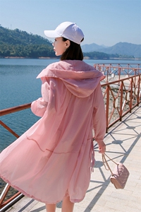 时尚防晒衣女中长款2025夏季新款百搭防晒服长袖薄款外套图片