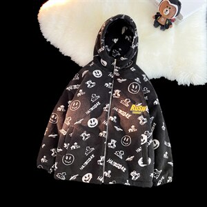 清仓万米面料补货羊羔毛绒外套夹克棉袄棉服棉衣男连帽P80立领P70图片