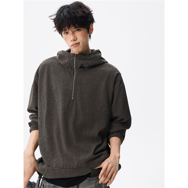 【现货】WY5520-P45特控78大码高克重连帽拉链套头卫衣外套,女装短外套,电商D232