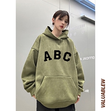 ！麂皮绒连帽卫衣直播品质重磅400克ABC印花JL7053-P45控78，男装卫衣，星座508（原C305）