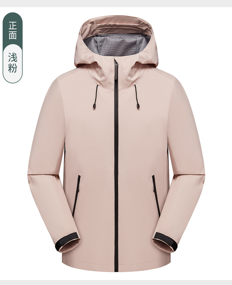2025秋冬百搭时尚简约情侣款冲锋衣,女装短外套,衫都服饰