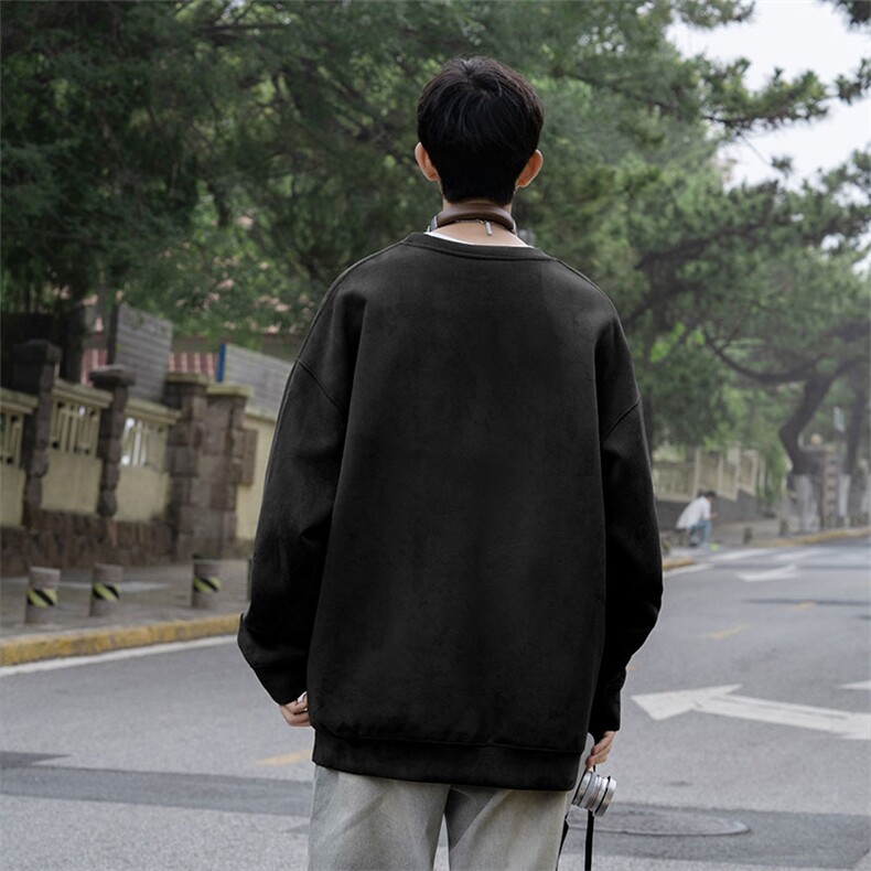2025秋季男潮流休闲wyjp7829卫衣圆领麂皮绒特p35控69,男装卫衣,星座605(原A050)