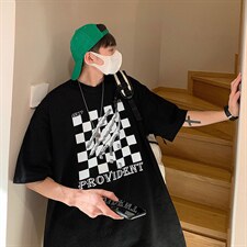 新款加肥加大男士港风宽松大码短袖T恤A071-5518-p28，男装T恤，电商A071