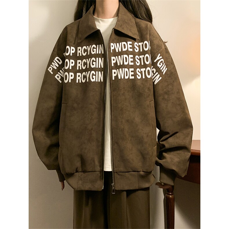春秋季皮衣外套男女同款新款美式夹克XZ102B-1-JK2539P65，男装夹克，星座102B-1