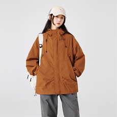 男女秋季冲锋衣潮流夹克连帽休闲外套个性大码A266-JK8013-P45，男装夹克，电商A266