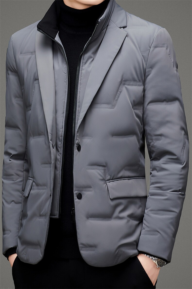 CD21D-YR002钱塘2020-2秋冬新款中年男士休闲西装羽绒服外套P328,男装羽绒服,钱塘207-2