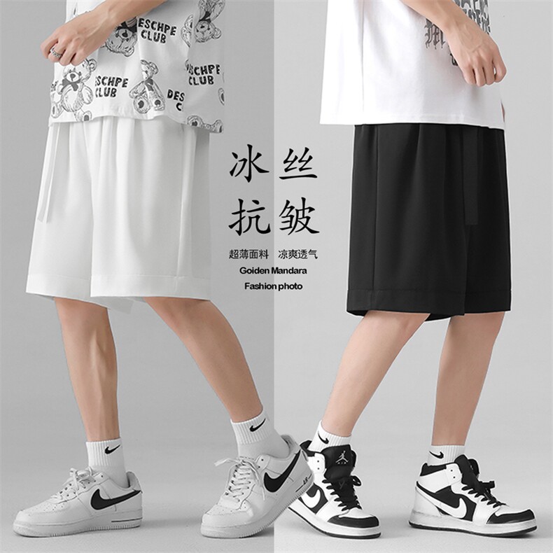 运动短裤2021男夏季薄款休闲裤外穿宽松抗皱K905-特批30,男装休闲裤,星座718-1