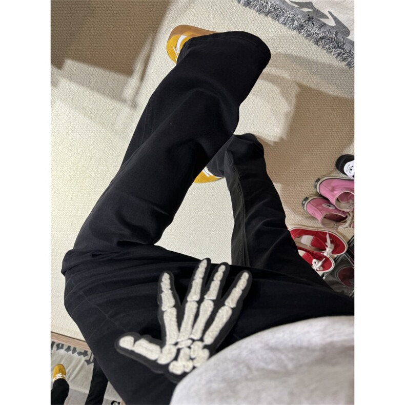 直筒牛仔裤男窄版高弹力黑色裤子显瘦K6248,男装牛仔裤,星座1116A（原606A-3）