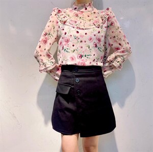 春季花色小衫图片
