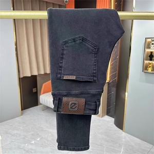 1506-1/KT11261/P46欧洲站男装原蓝色牛仔裤男高端弹力不褪色百搭图片
