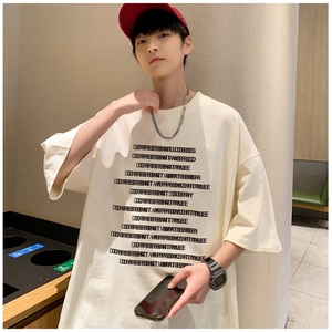 夏季新款重磅纯棉模糊字母满印短袖 M~5XL XZ604-DT220-P25控39图片