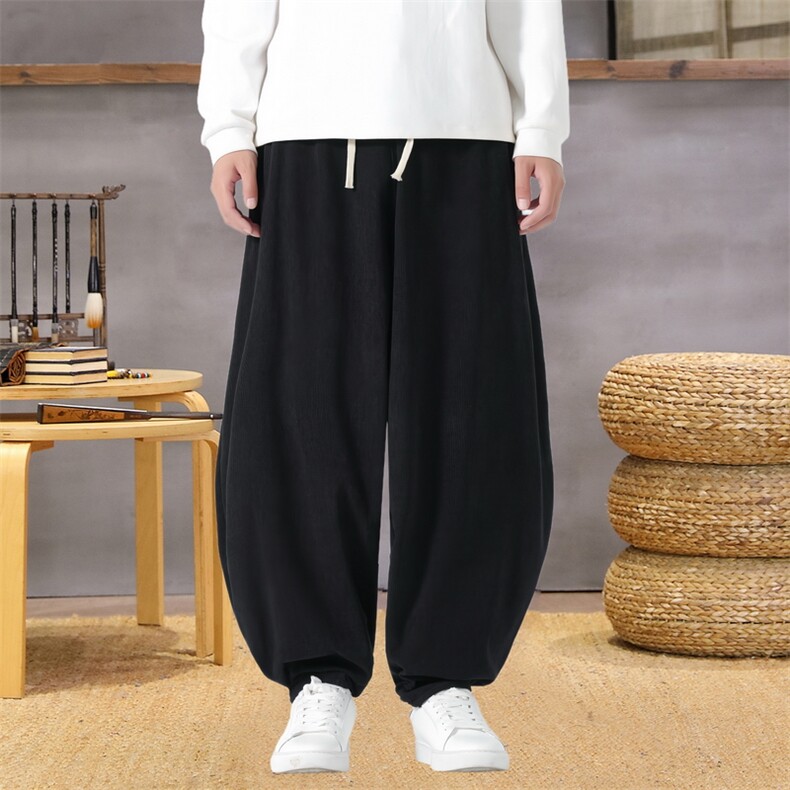 男士休闲裤灯芯绒长裤宽松灯笼裤哈伦裤裤   XZ1512-2523-P50图片