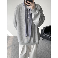 现货WY10145-特P48加绒P55秋冬设计感宽松大码卫衣男上衣外套，女装短外套，电商A059